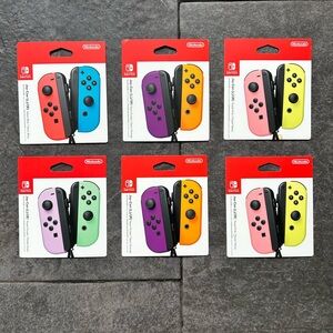 Nintendo Joy-Con Controller display cards - Multi-Color Set of 6